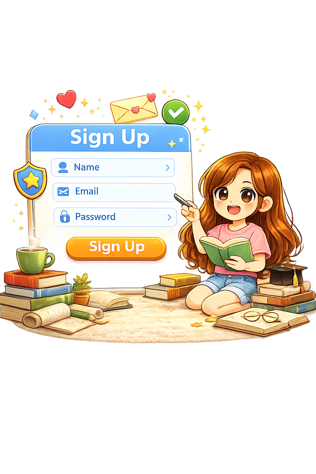 Girl Reading Book